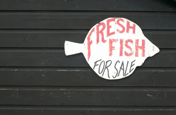 Fish for sale sign — Stock Photo, Image
