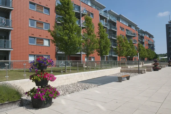 Modrn appartementen gebouw Verenigd Koninkrijk — Stockfoto