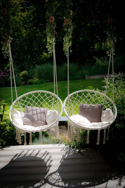 Garden Relaxation Terrace — ストック写真