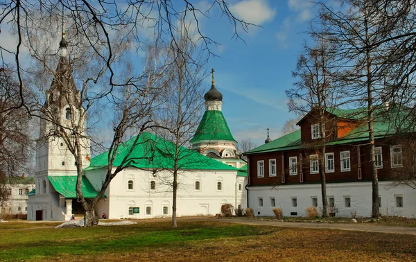 Рання весна в селищі Олександр — стокове фото