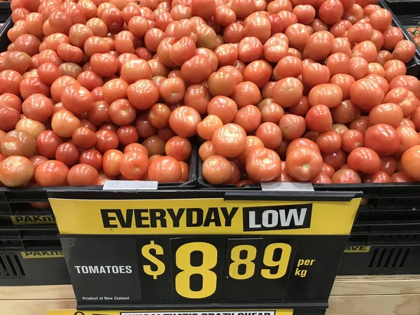 Tomates Mercado Tiendas Alimentos — Foto de Stock