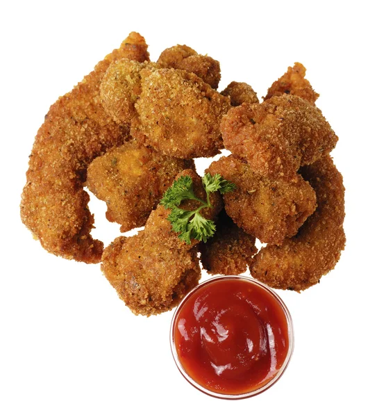 Nuggets de frango frito — Fotografia de Stock