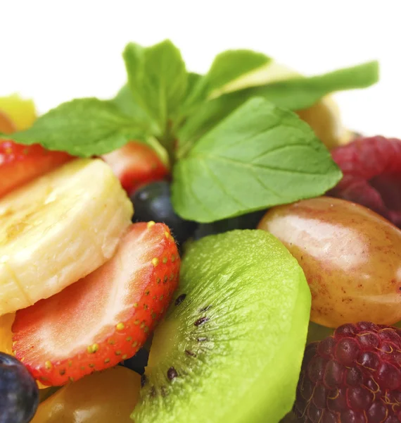 Sladké chutné ovocný salát — Stock fotografie