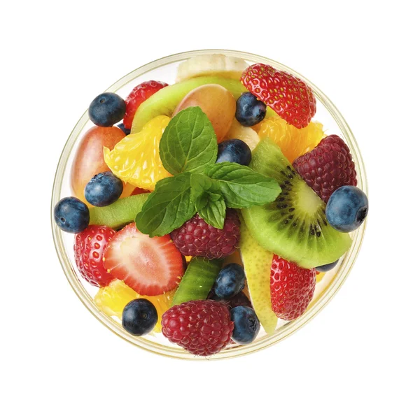 Sladké chutné ovocný salát — Stock fotografie