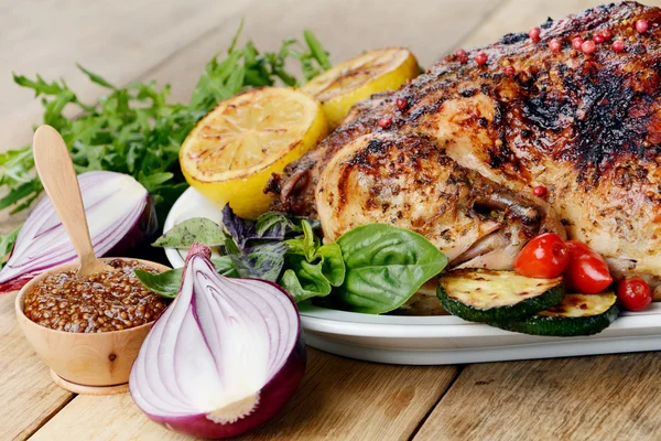 Pollo caliente al horno sabroso — Foto de Stock