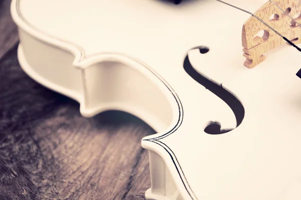 Bellissimo violino bianco — Foto Stock