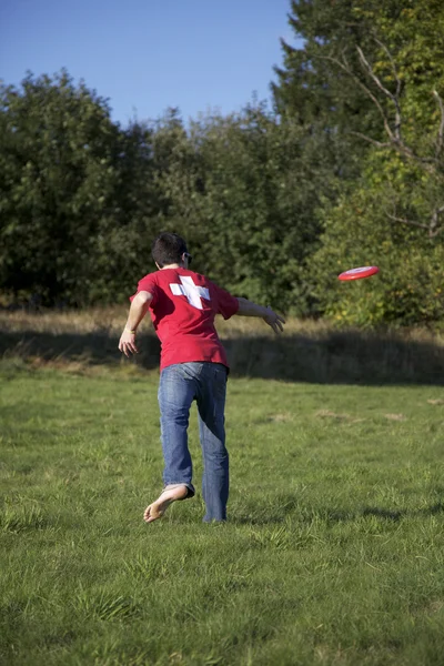 Jogador de frisbee — Fotografia de Stock