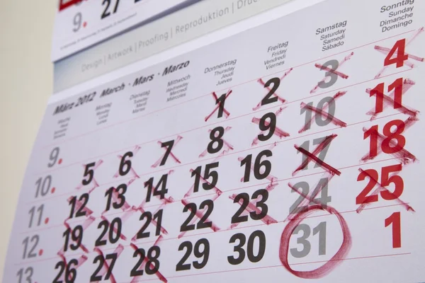 Kalender 2013 — Stockfoto