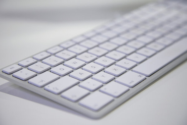 Keyboard in white