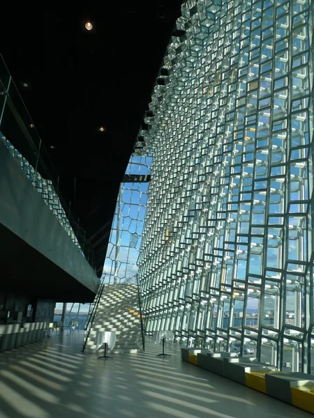 Uvnitř budovy harpa — Stock fotografie