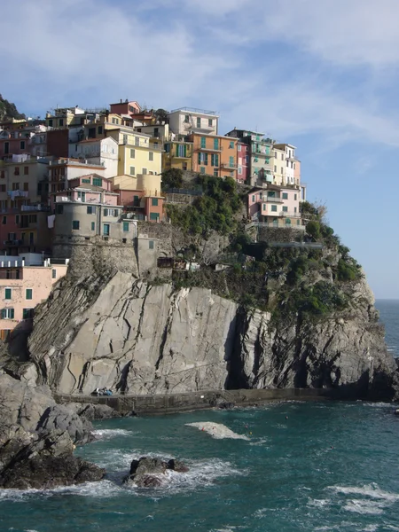 Manarola pobřežní vesnice — Stock fotografie