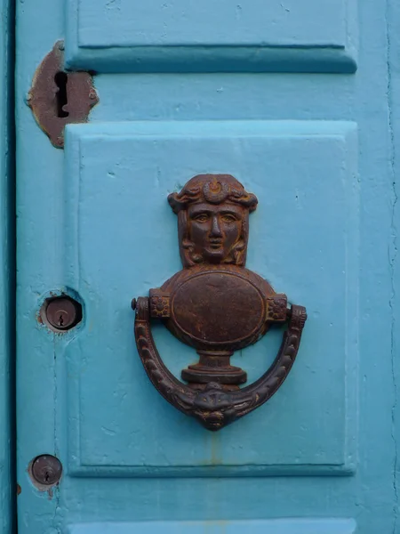 Maniglia della porta delle Canarie Foto Stock Royalty Free