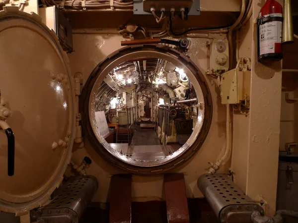 Binnen een onderzeeër — Stockfoto