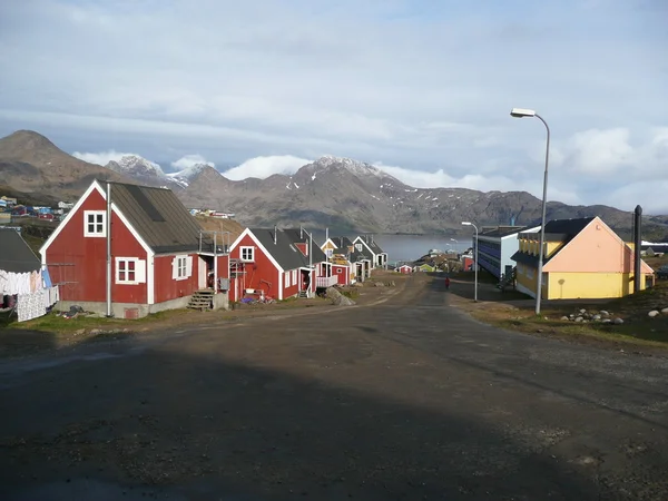 Tasiilaq sokak — Stok fotoğraf