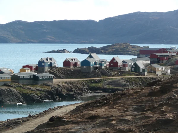 Casas de tasiilaq — Fotografia de Stock