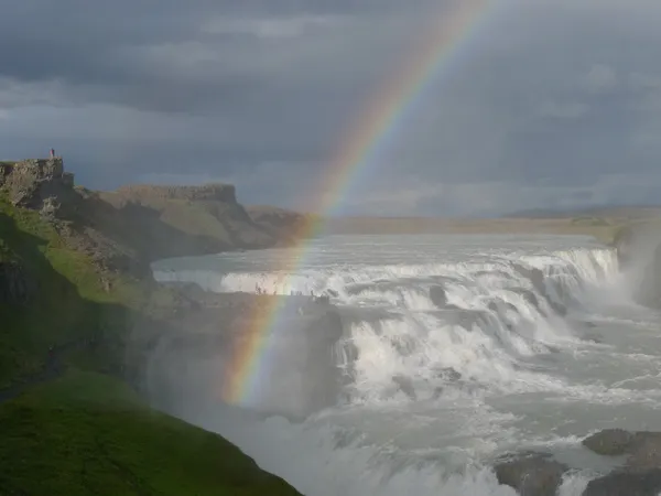 Gullfoss vodopád na Islandu — Stock fotografie