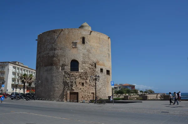 Round building in alghero — Stock Photo, Image