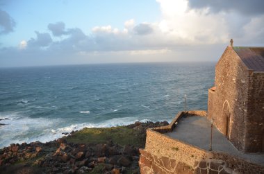 Castelsardo, kıyı görünümü