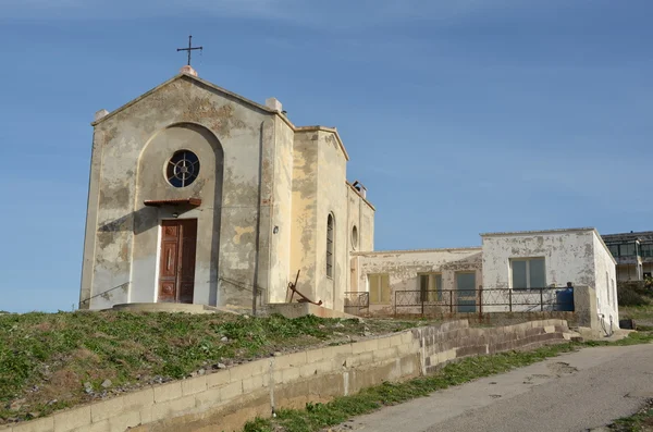 Kyrkan på argentiera, Sardinien, Italien — Stockfoto