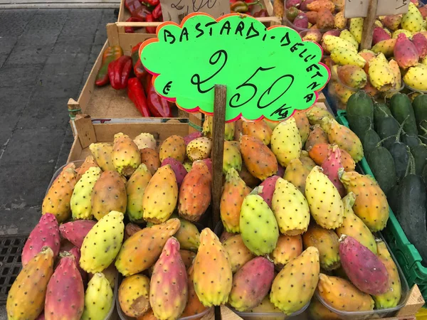 Cactus Fruit Market Sicily Italy — Stock Photo, Image