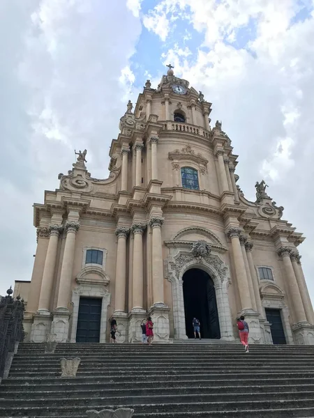 Fachada Catedral Ragusa Sicília Itália — Fotografia de Stock
