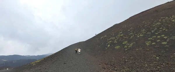 Τοπίο Στο Ηφαίστειο Etna Σικελία Ιταλία — Φωτογραφία Αρχείου