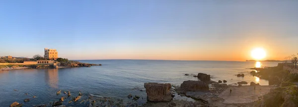 奥尔盖罗 撒丁岛 意大利的日落 — 图库照片