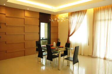 yeni konsept modern yemek odası iç tasarım