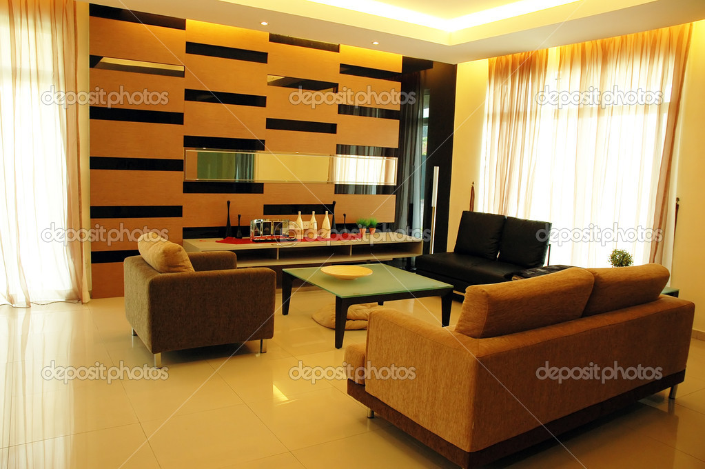 Ãj koncepció modern nappali lakberendezés — stock fotó © tru168 ...