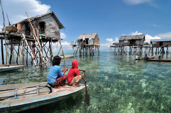 Bajau balıkçı köyü — Stok fotoğraf