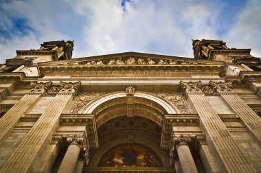 saint stephen kuleleri Budapeşte wich Bazilika, güzel, dekoratif Macaristan'ın başkenti olduğunu