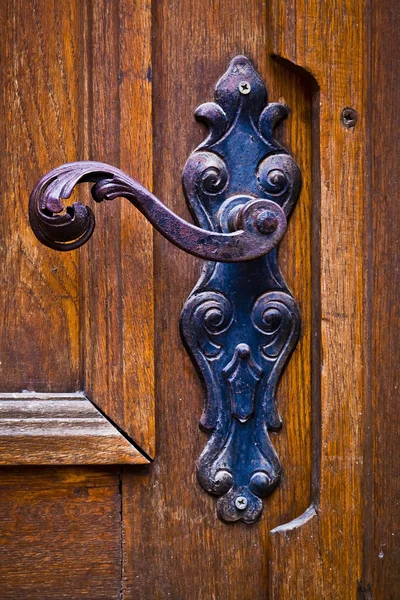 Poignée de porte antique décorative — Photo