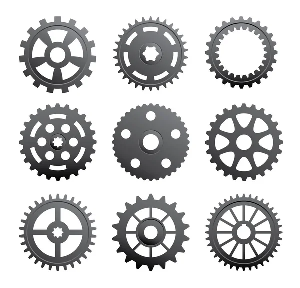 Pinions And Gears — Stock Vector