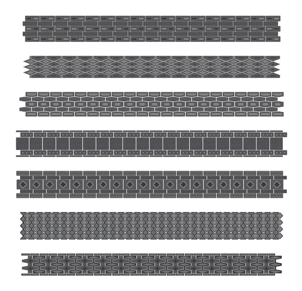 繰り返しのチェーン ブレスレット. — ストックベクタ