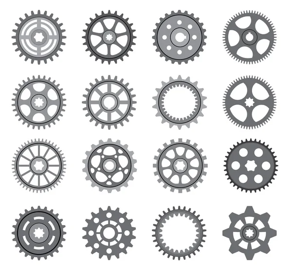 Piñones y engranajes — Archivo Imágenes Vectoriales