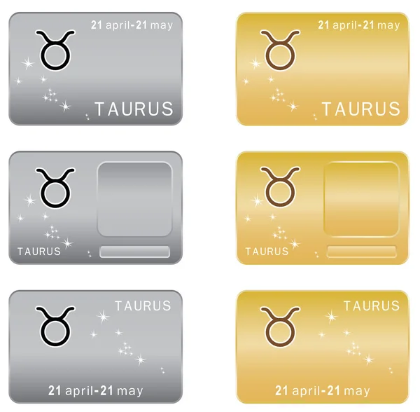 Taurus znamení zvěrokruhu. — Stockový vektor