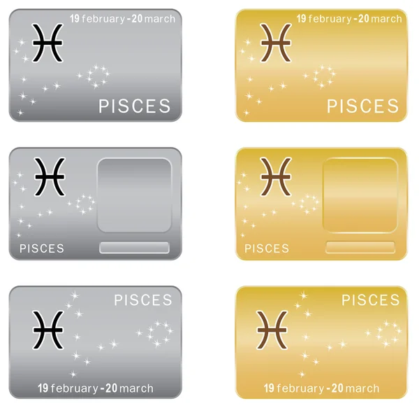 Pisces Zodiac sign. — Stock Vector