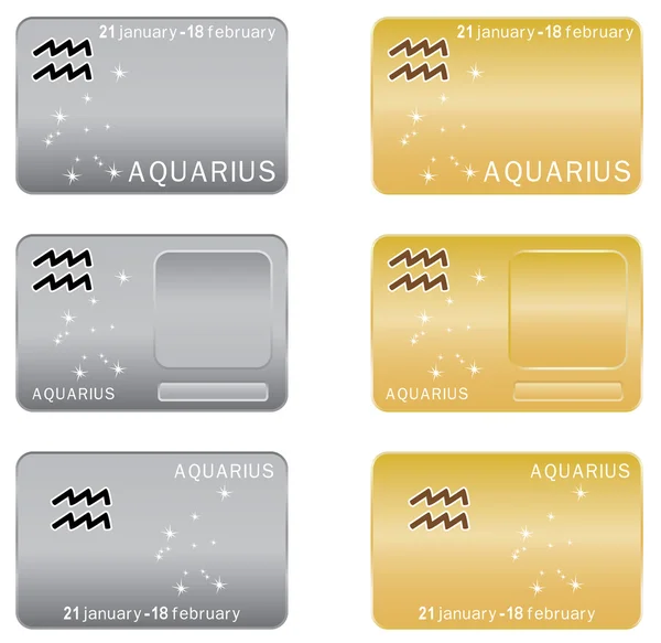 Aquarius Zodiac sign. — Stock Vector