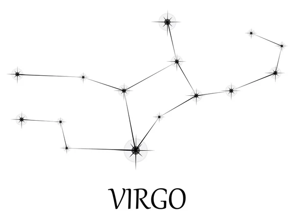 Vergine segno zodiacale. — Vettoriale Stock