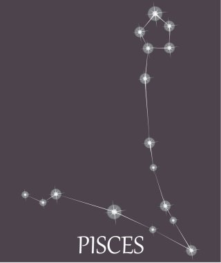 Balık burcu. vektör