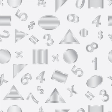 Dikişsiz vektör, geometrik şekiller ve resimler