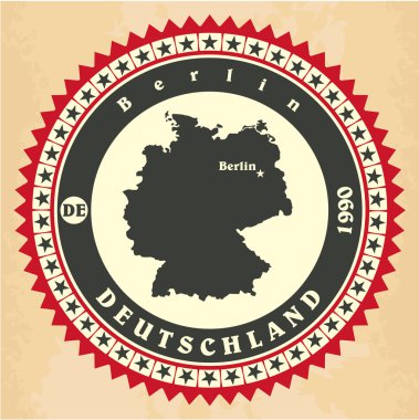 Vintage etiket etiket kartları, Almanya.