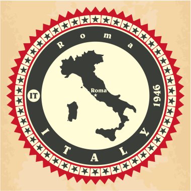 Vintage etiket etiket kartları, İtalya. 