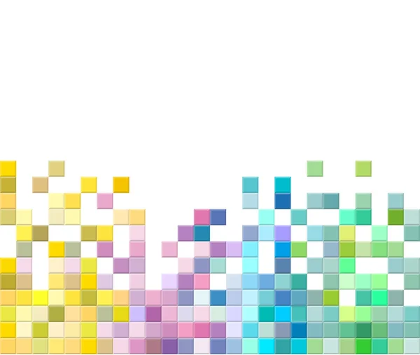 Fondo de mosaico de píxel cuadrado abstracto. — Archivo Imágenes Vectoriales