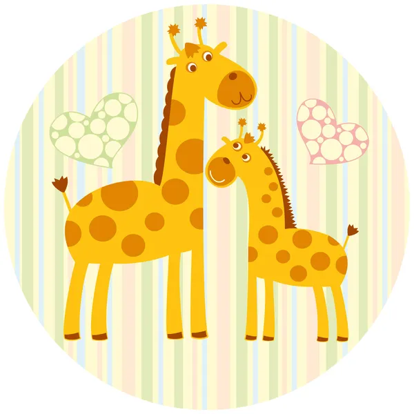 Cute_giraffe — Stock Vector