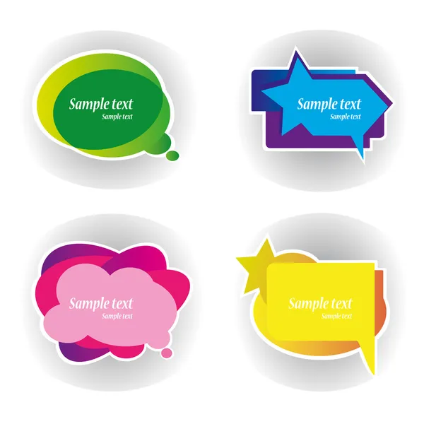 Speech_bubbles — Stock Vector