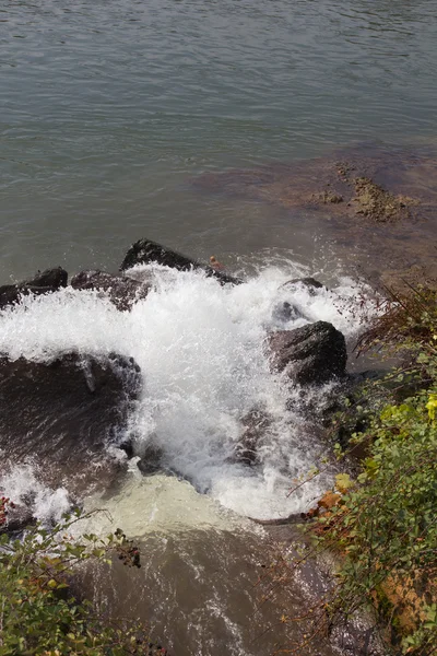 Polluted river — Stock Photo, Image