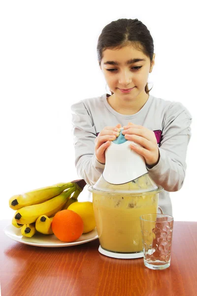 Young girl with mixer — Stock Photo, Image