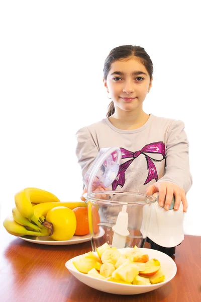 Young girl with mixer — Stock Photo, Image