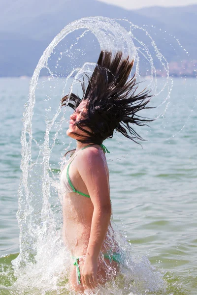 Swimming and Jumping — Stock Photo, Image